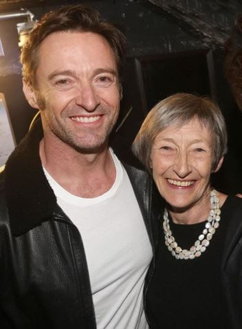 Grace McNeil with her son, Hugh Jackman.